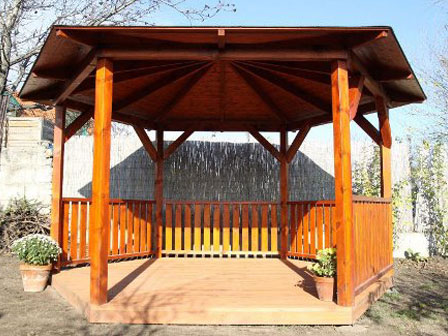 Kerti pavilon, szaletli